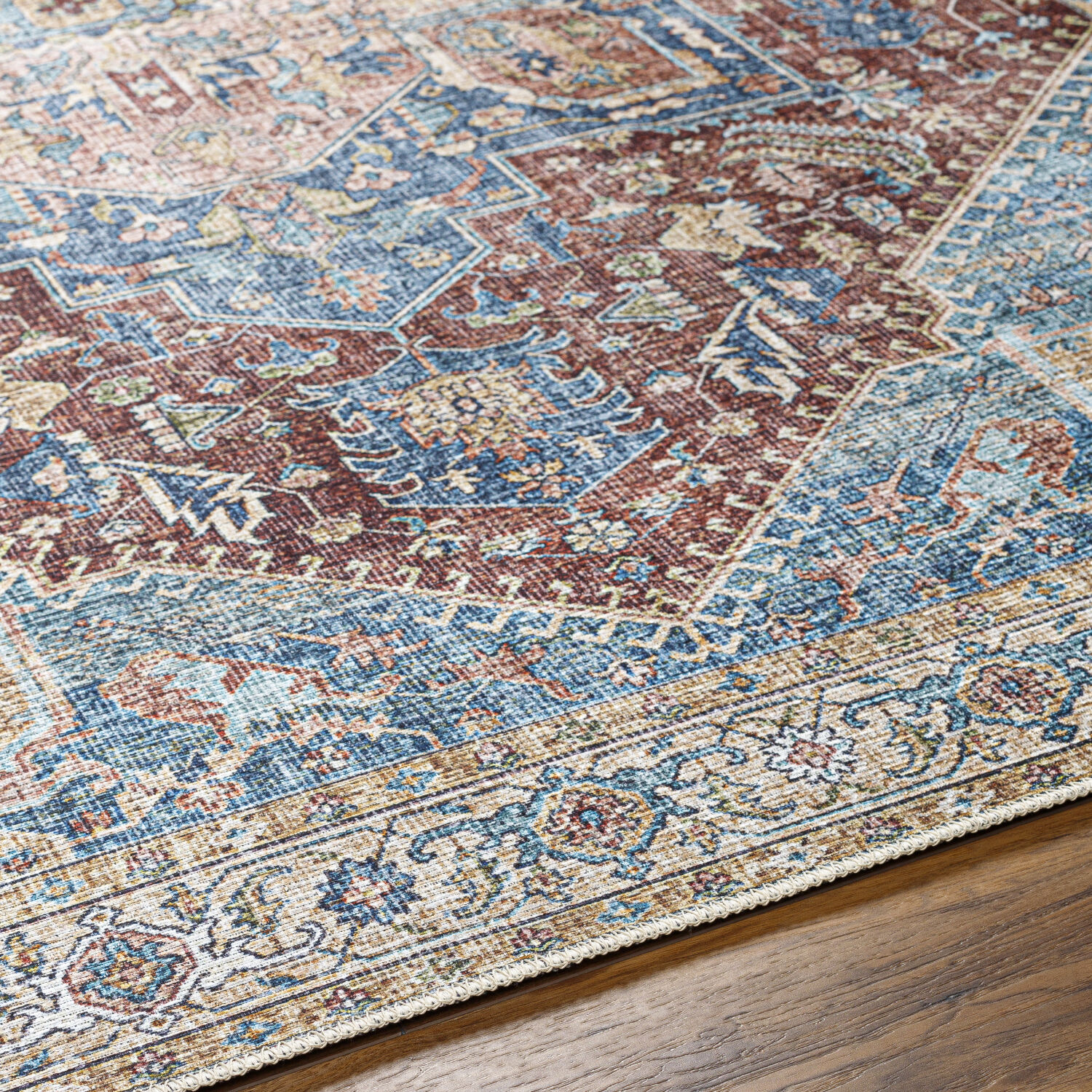 Amelie 94 X 31 inch Brick Red Rug in 2.5 x 8, Runner