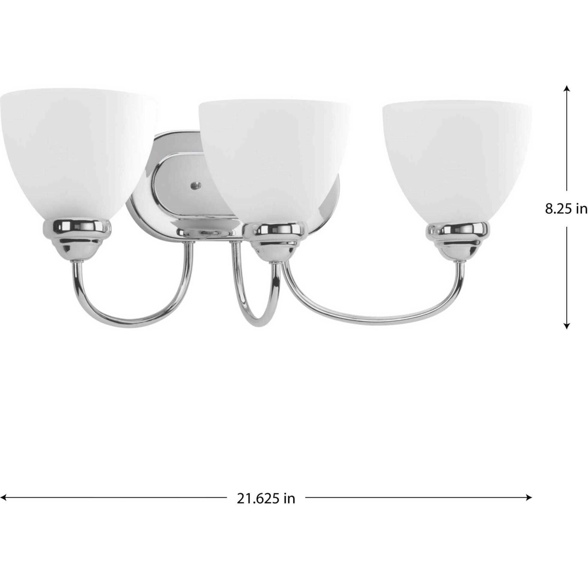 Armstrong 3 Light 21.63 inch Polished Chrome Bath Vanity Wall Light