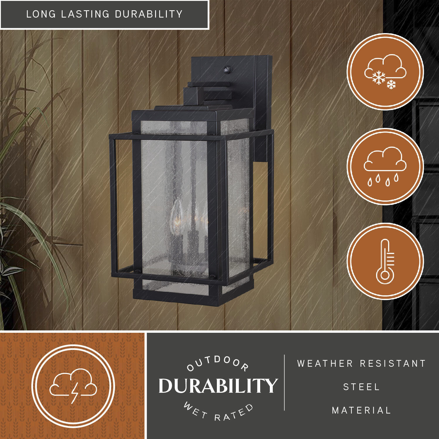 Hyde Park LED 18.5 inch Espresso Bronze Outdoor Wall