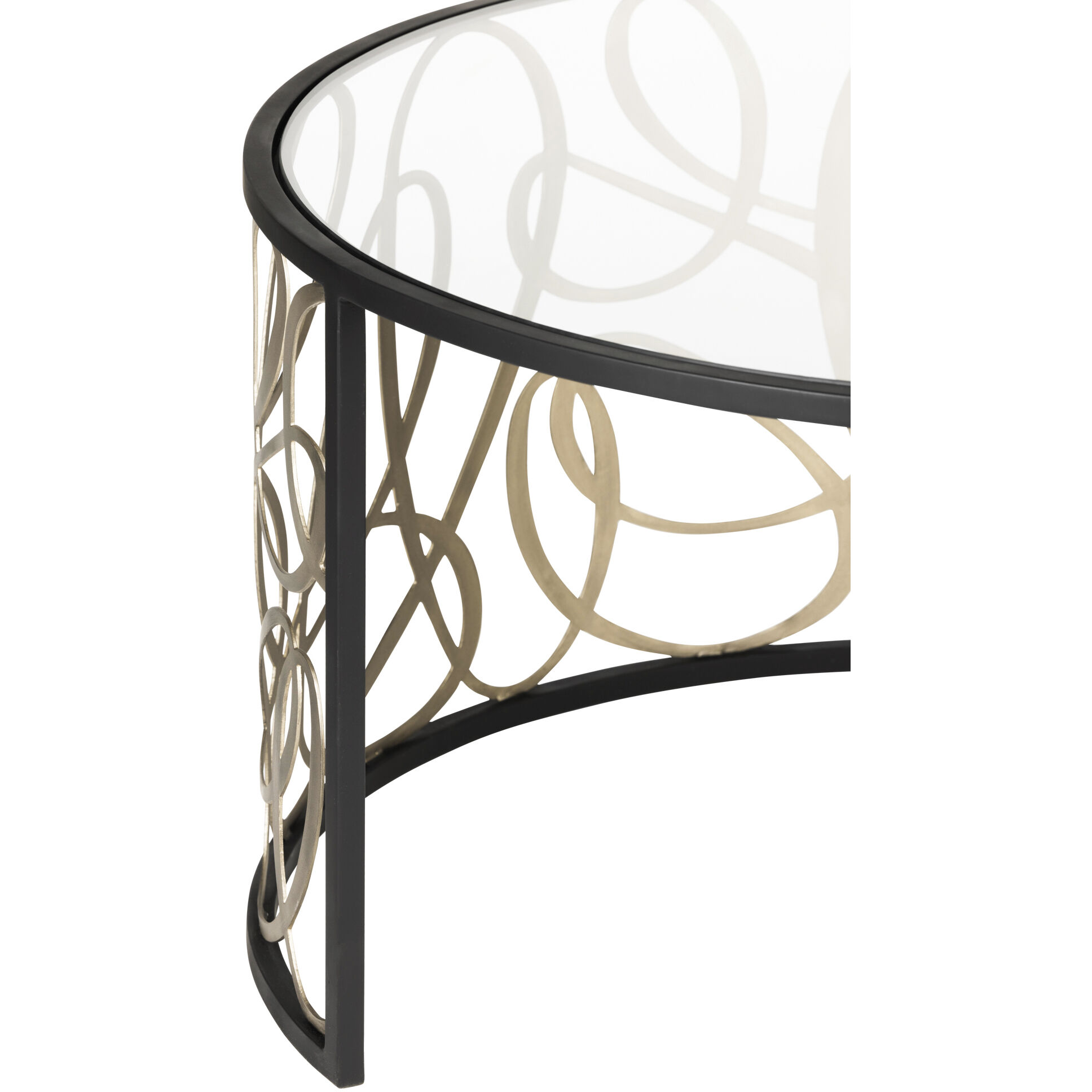 Scribble 32 inch Matte Black with Artifact Coffee Table