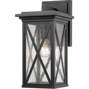 Brookside 1 Light 15 inch Black Outdoor Wall Sconce