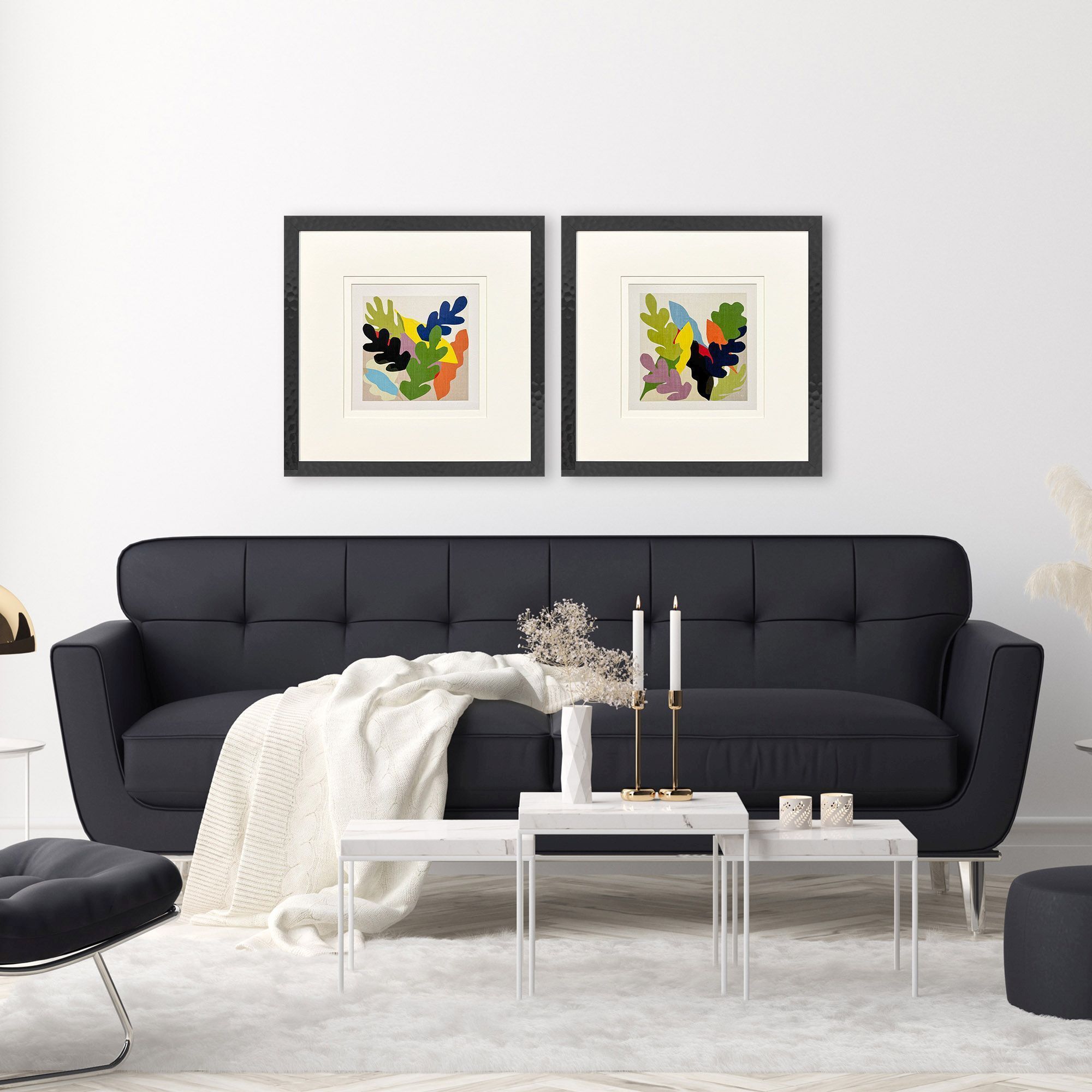 Eclectic Garden Multi and Green and Red and Yellow Framed Art, Propac