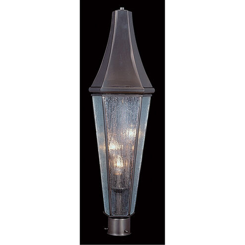 Le Havre 3 Light 32 inch Iron Exterior Post Mount