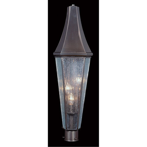 Le Havre 3 Light 32 inch Siena Bronze Exterior Post Mount in Sienna Bronze