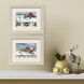 Winter Homestead Red and Multi and Blue and Green Framed Art, Propac