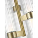 Avroko Langston LED Plated Dark Bronze Pendant Ceiling Light, Integrated LED