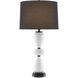 Cordelia 31 inch 150.00 watt White/Black/Glossy Black Table Lamp Portable Light