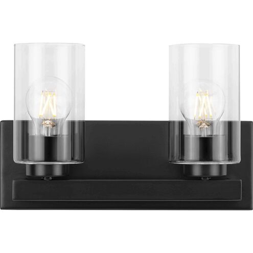 Goodwin 2 Light 12.87 inch Matte Black Vanity Light Wall Light