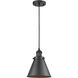 Franklin Restoration Appalachian 1 Light 8 inch Matte Black Mini Pendant Ceiling Light in Incandescent, Franklin Restoration