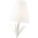 Primrose Indoor Wall Sconce Wall Light in Textured White