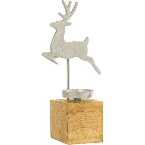 Wintergrove White with Silver Holiday Votive Stand