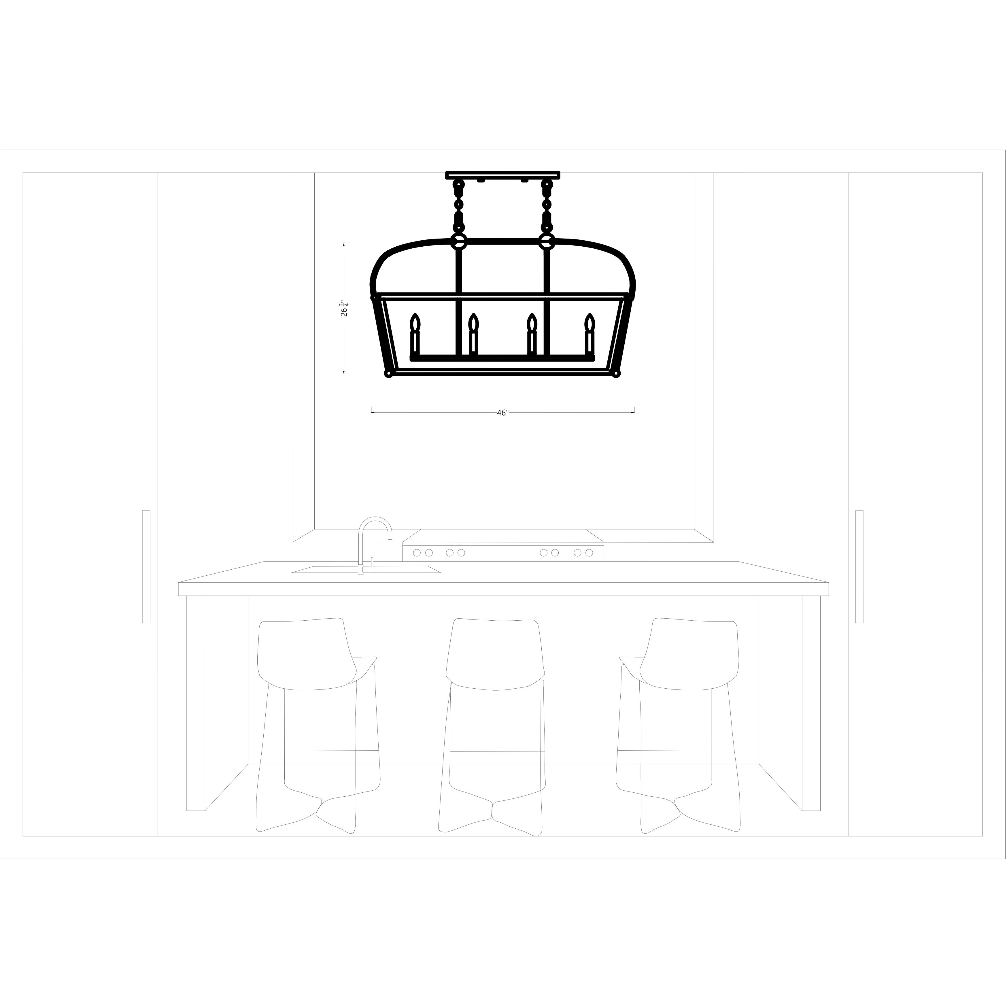 C&M by Chapman & Myers Charleston Pendant Ceiling Light in Satin Brass