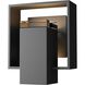 Shadow Box 1 Light 8.5 inch Coastal Black and Coastal Black Outdoor Sconce, Small