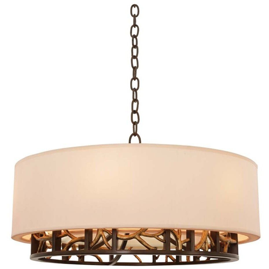 Hudson 6 Light 24 inch Bronze Gold Pendant Ceiling Light