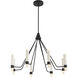Ethos 8 Light 32 inch Black Chandelier Ceiling Light