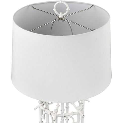 Bamboo Birdcage 32.25 inch 150.00 watt White Table Lamp Portable Light