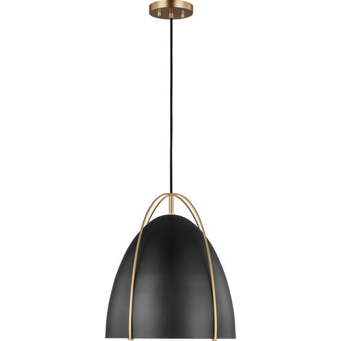 Sean Lavin Norman 1 Light 13.38 inch Satin Brass Pendant Ceiling Light