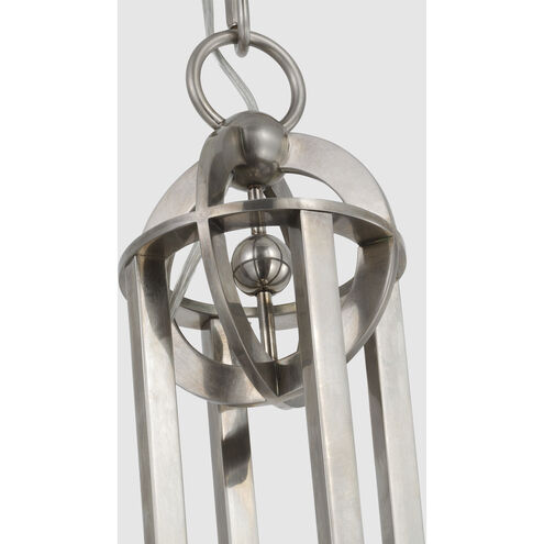 Chapman & Myers Gracie LED 19.25 inch Antique Nickel Captured Globe Pendant Ceiling Light, Large