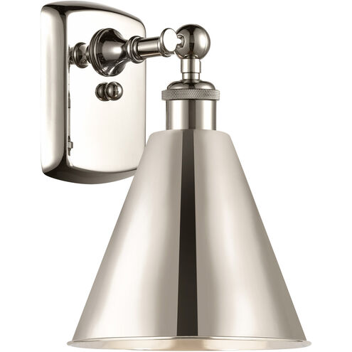 Ballston Cone 1 Light 8 inch Polished Nickel Sconce Wall Light