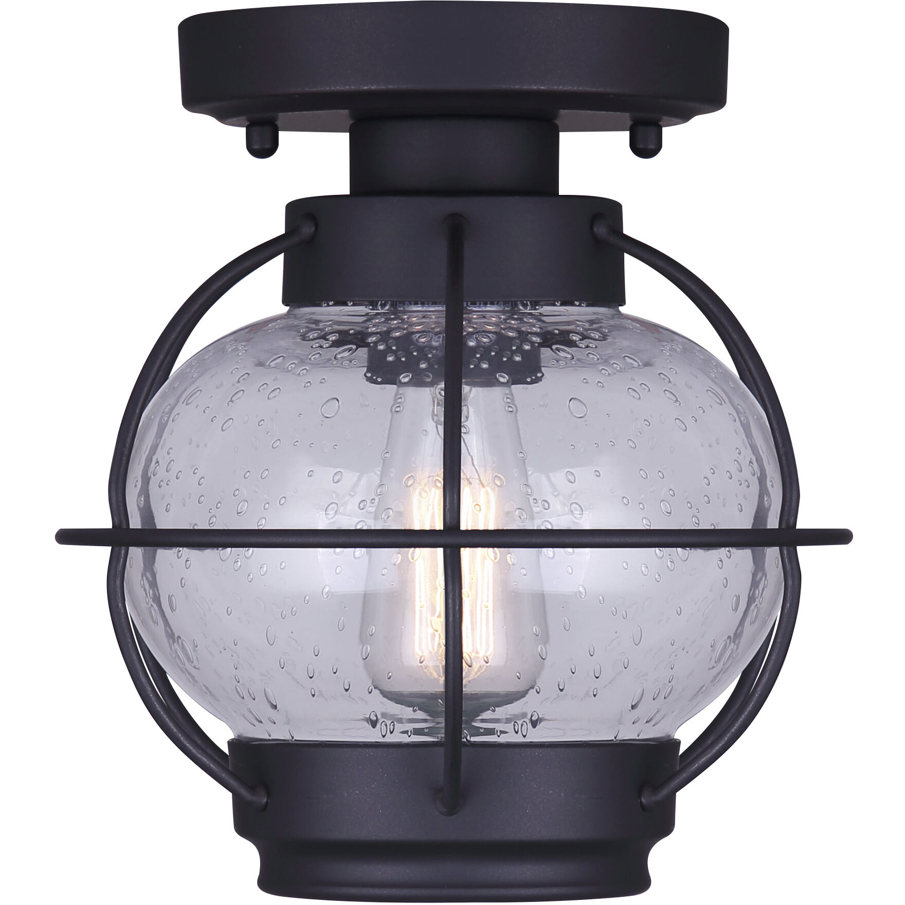 Madison 1 Light 8 inch Oil Rubbed Bronze Flush Mount Ceiling Light