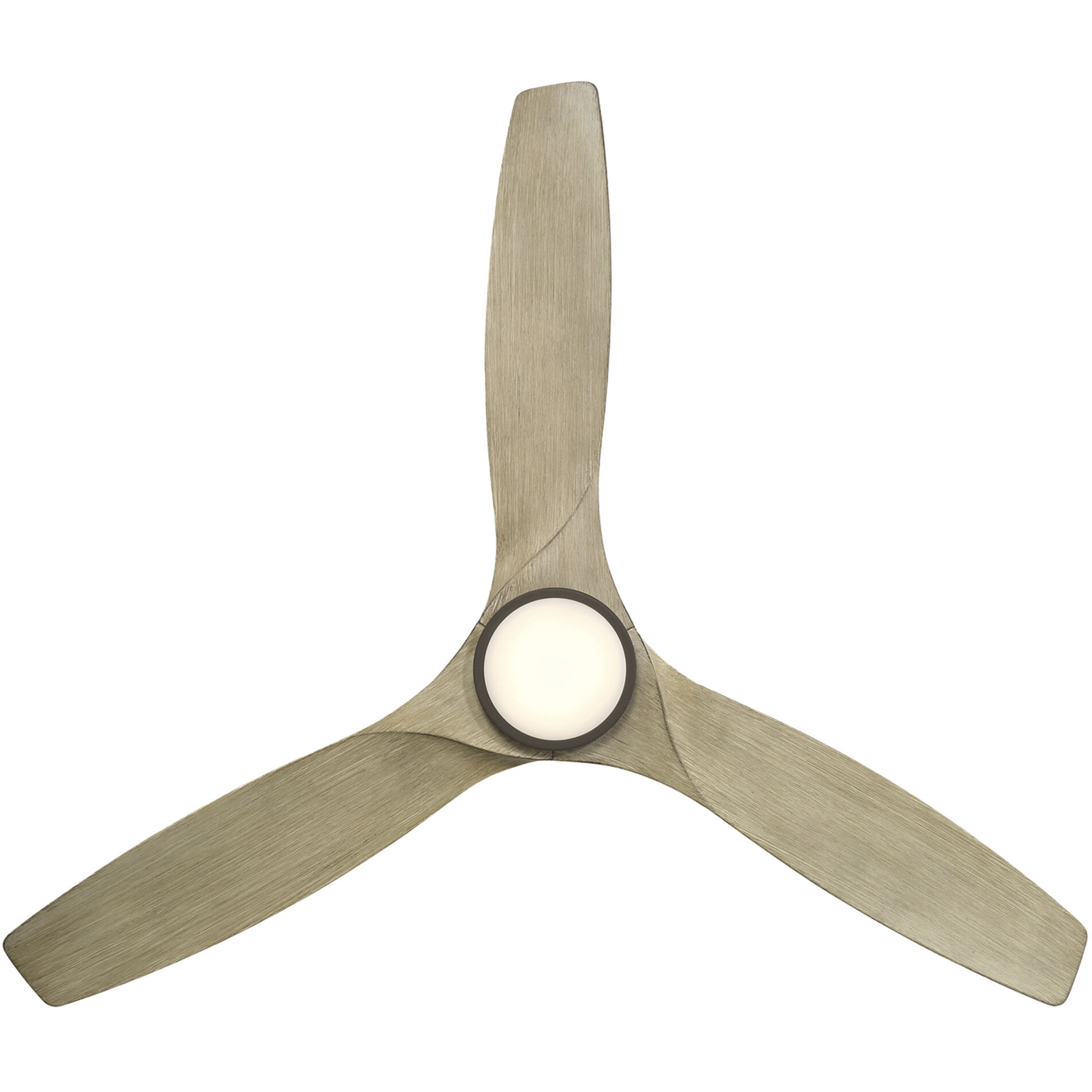Skylark 54 inch Bronze White Oak with White Oak Blades Flush Mount Ceiling Fan