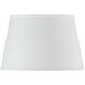 Coolie White 17 inch Shade, Round