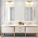 Oren 2 Light 16 inch Modern Gold Bath Vanity Light Wall Light