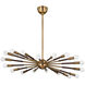 Obie 18 Light 36.25 inch Patina Brass/Bronze Chandelier Ceiling Light