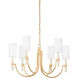 Gustine 6 Light 31.00 inch Chandelier