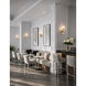 Fusion Collection - Lugano Family 1 Light 4.75 inch Brushed Brass and Ribbed Clear ADA Wall Sconce Wall Light, EVOLV
