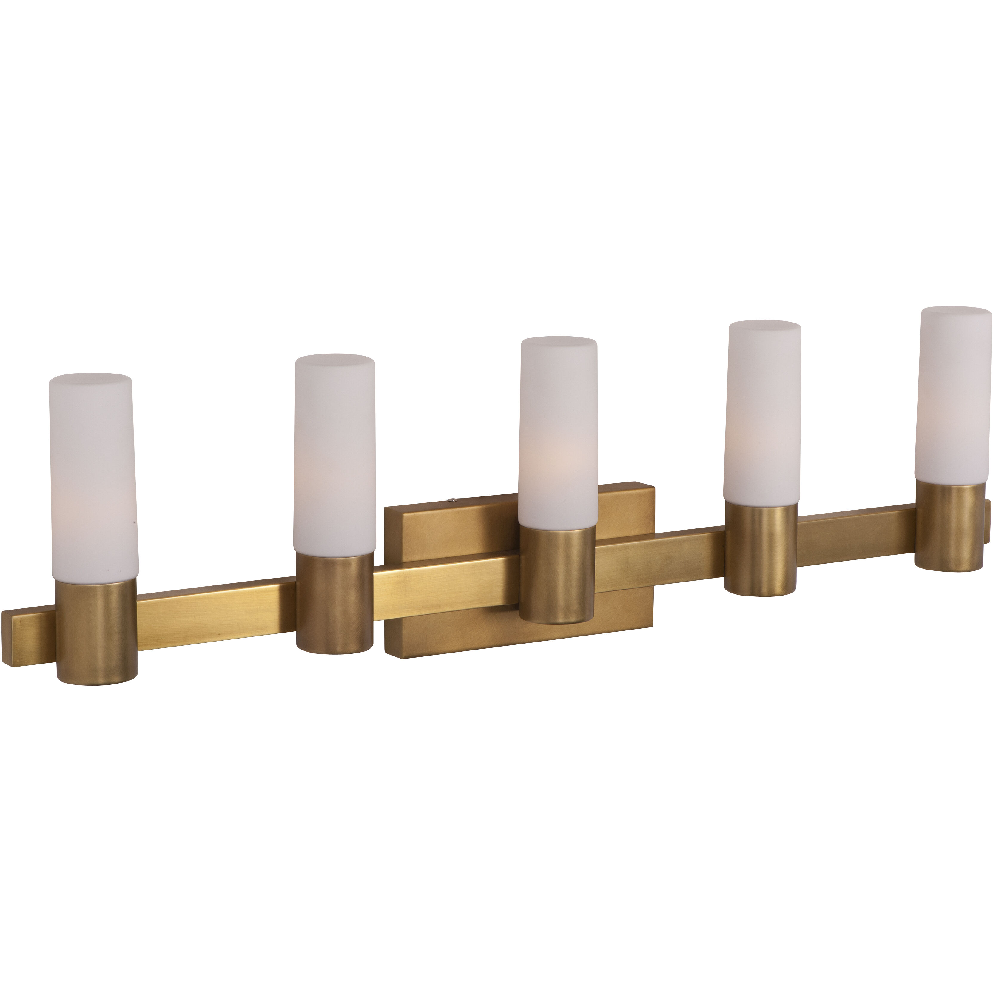 Contessa 5 Light 37 inch Natural Aged Brass Bath Light Wall Light