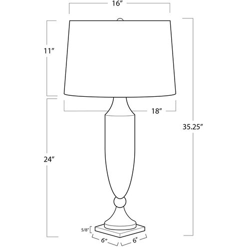 Southern Living Georgina 35.25 inch 150.00 watt Natural Table Lamp Portable Light