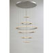 Saturn II LED LED 30 inch Matte Silver Multi-Light Pendant Ceiling Light