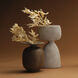 Highland 7.75 X 5.75 inch Decorative Vase in Burnt Umber Ceramic