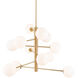 Aurelia LED 33.5 inch Brass Chandelier Ceiling Light