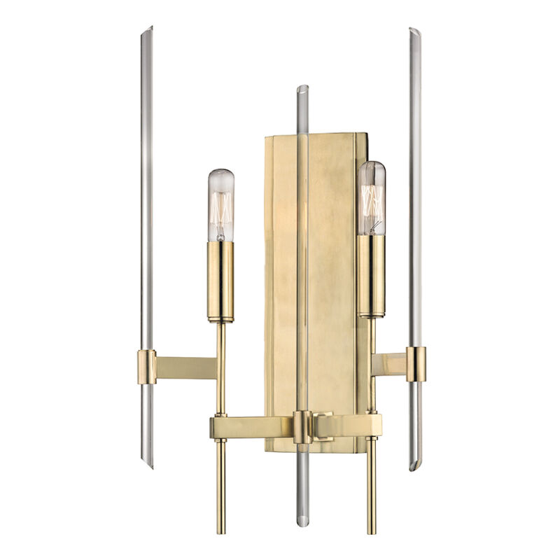Bari 2 Light 11 inch Aged Brass Wall Sconce Wall Light