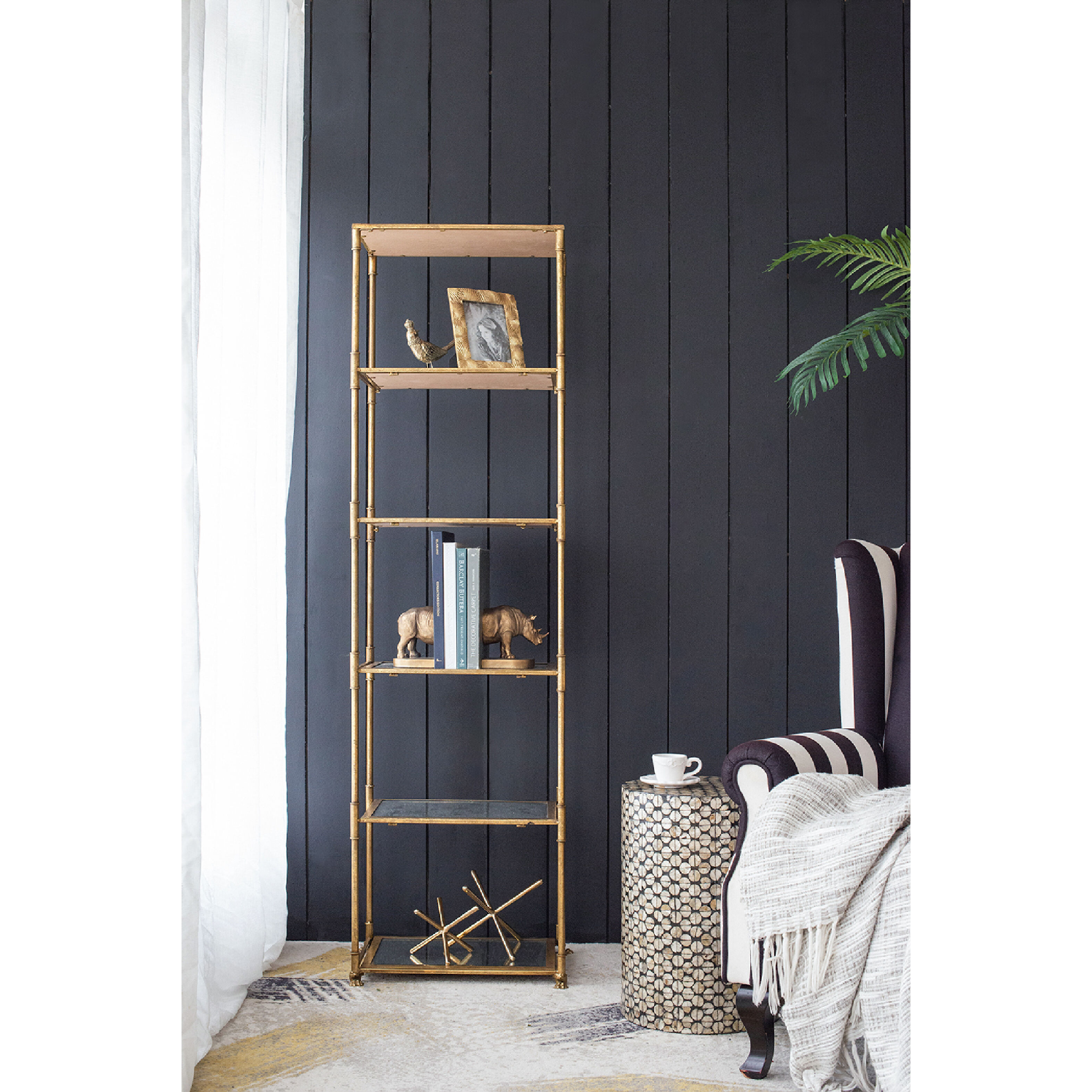 Persia 70.5 X 19.7 X 14.6 inch Gold Shelf