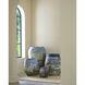 Sicilia Antique White and Blue Drip Planter, Large