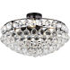 Savannah 5 Light 20 inch Black Flush Mount Ceiling Light