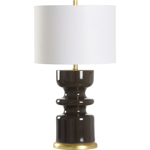 Houston 20 inch 100.00 watt Red and Gold Table Lamp Portable Light