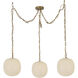 Alora Mood Cherise Multi Pendant Ceiling Light in Brushed Gold