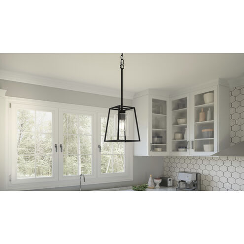 Prescott 1 Light 8 inch Matte Black Mini Pendant Ceiling Light, Small