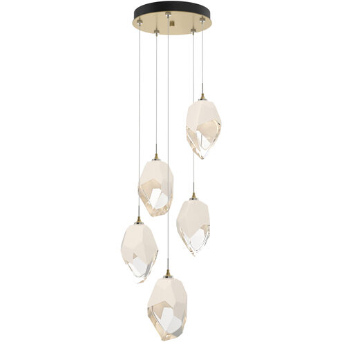 Chrysalis 5 Light 16.1 inch Modern Brass Pendant Ceiling Light, Large