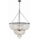 Rylee 12 Light 32 inch Matte Black Chandelier Ceiling Light