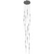 Main St. LED 22 inch Polished Nickel Multi Port Pendant Ceiling Light