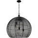 Calypso 5 Light 24.88 inch Matte Black Pendant Ceiling Light