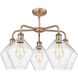 Cindyrella 5 Light 26 inch Antique Copper Chandelier Ceiling Light in Seedy