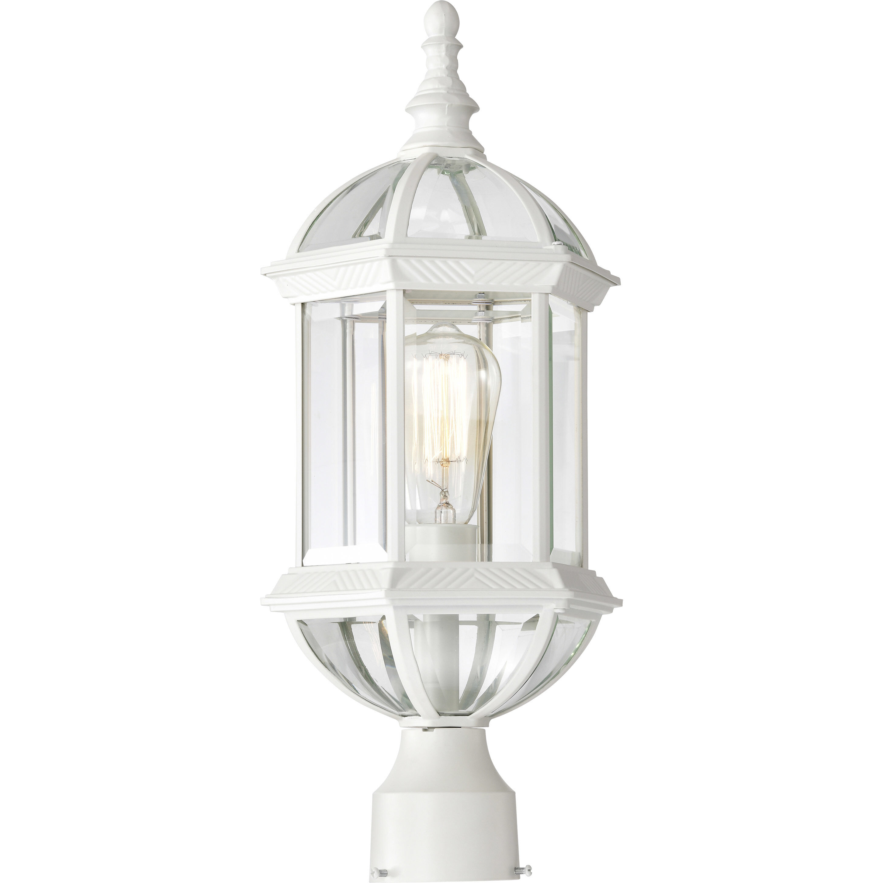 Boxwood 1 Light 19 inch White Outdoor Post Light