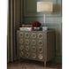 Deville 31 inch 150 watt Clear and Antique Brass Table Lamp Portable Light