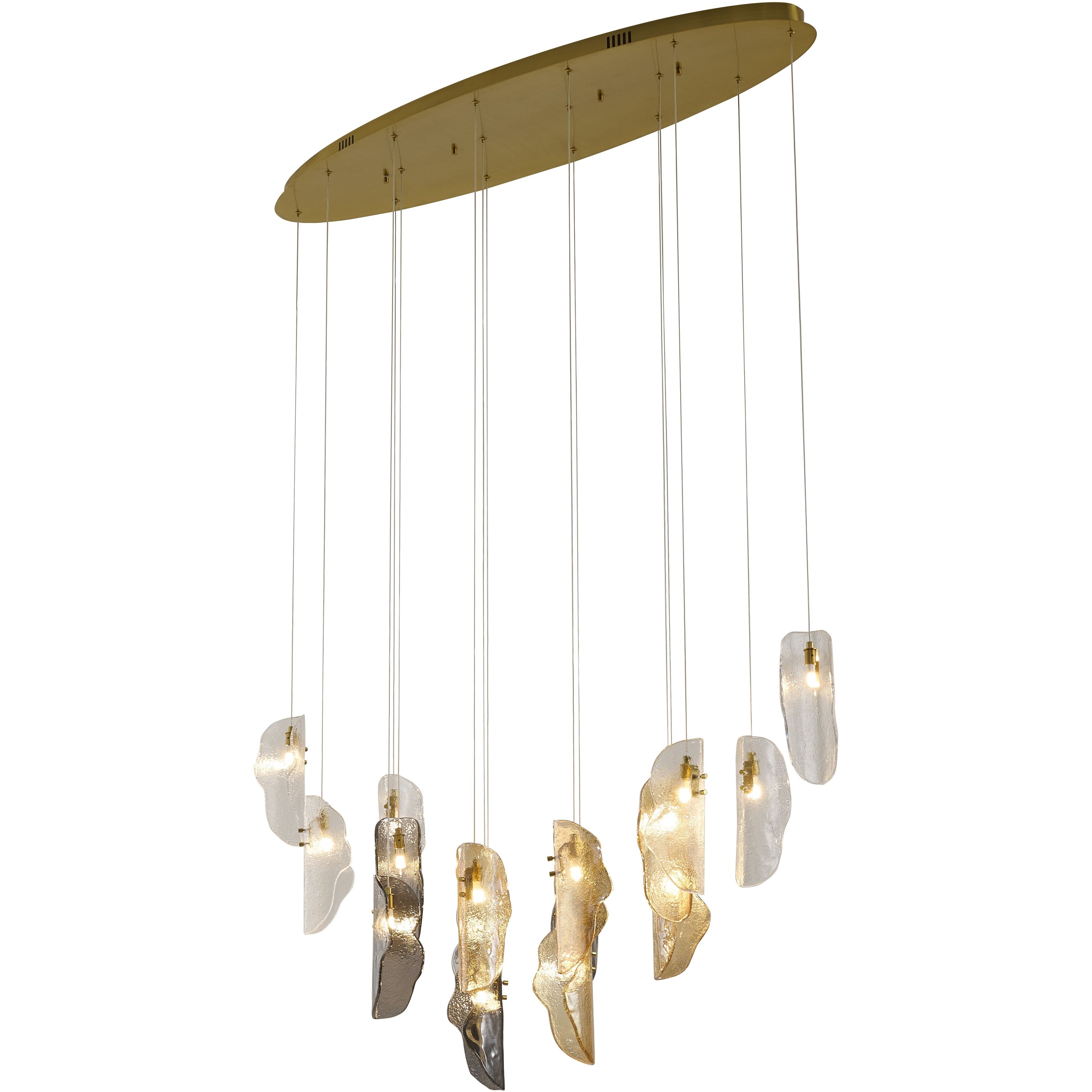 Canada 16 Light 14 inch Brass Chandelier Ceiling Light